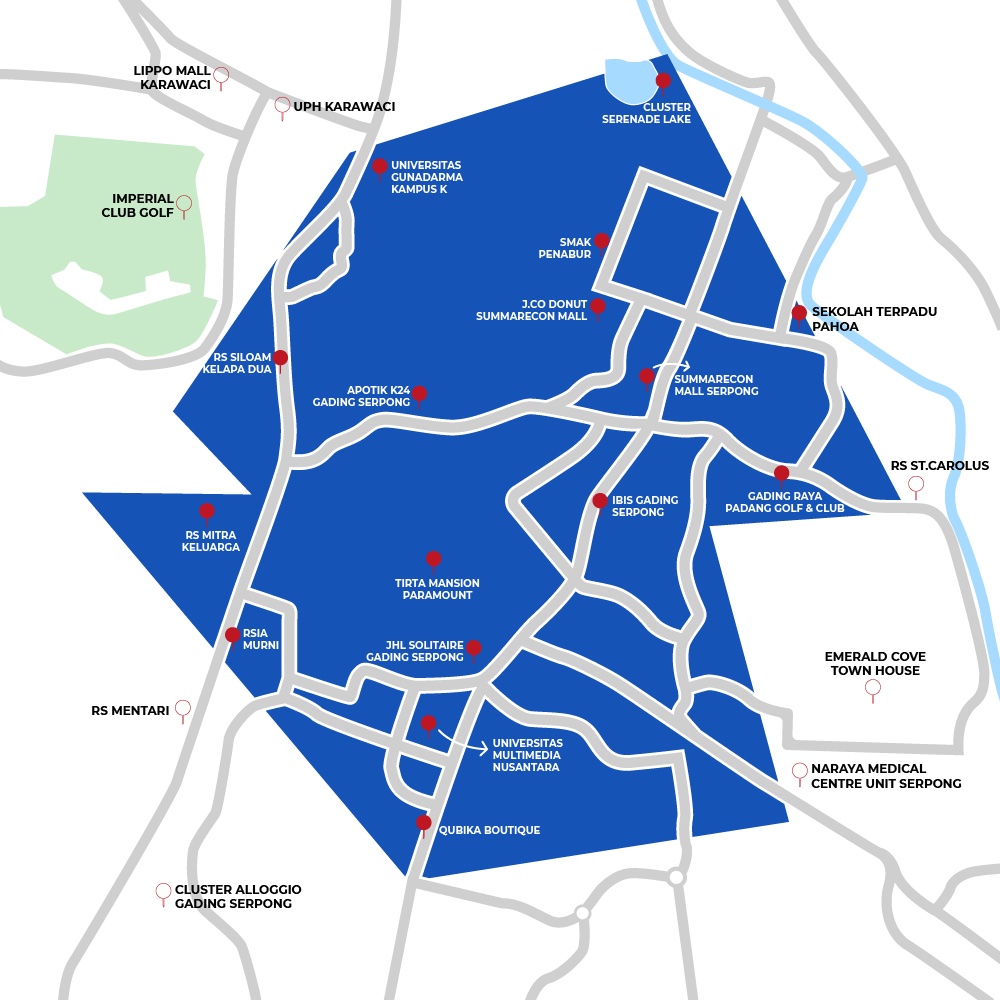 Gading Serpong map