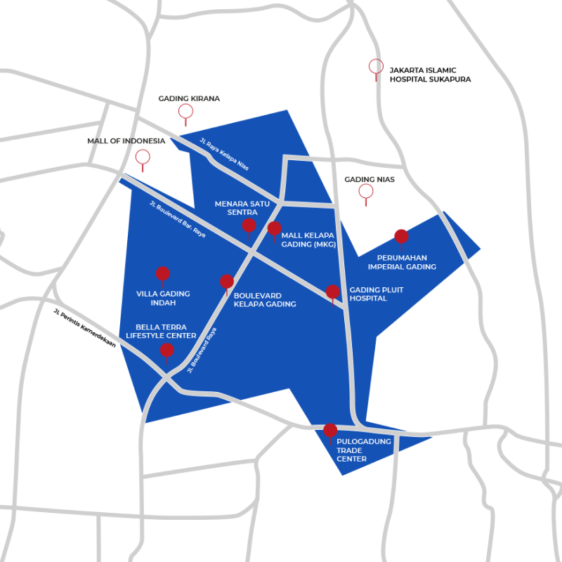 Kelapa Gading map